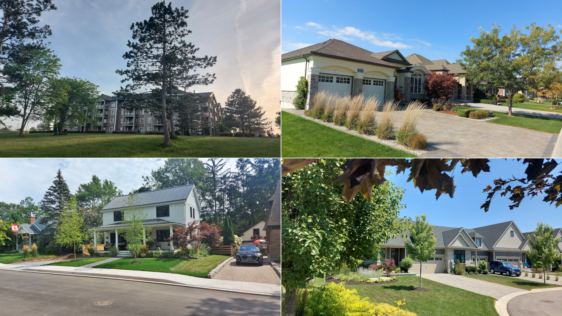 Condominium building, a housing option in Welland Townhomes, a housing option in Welland Single detached home, a housing option in Welland
